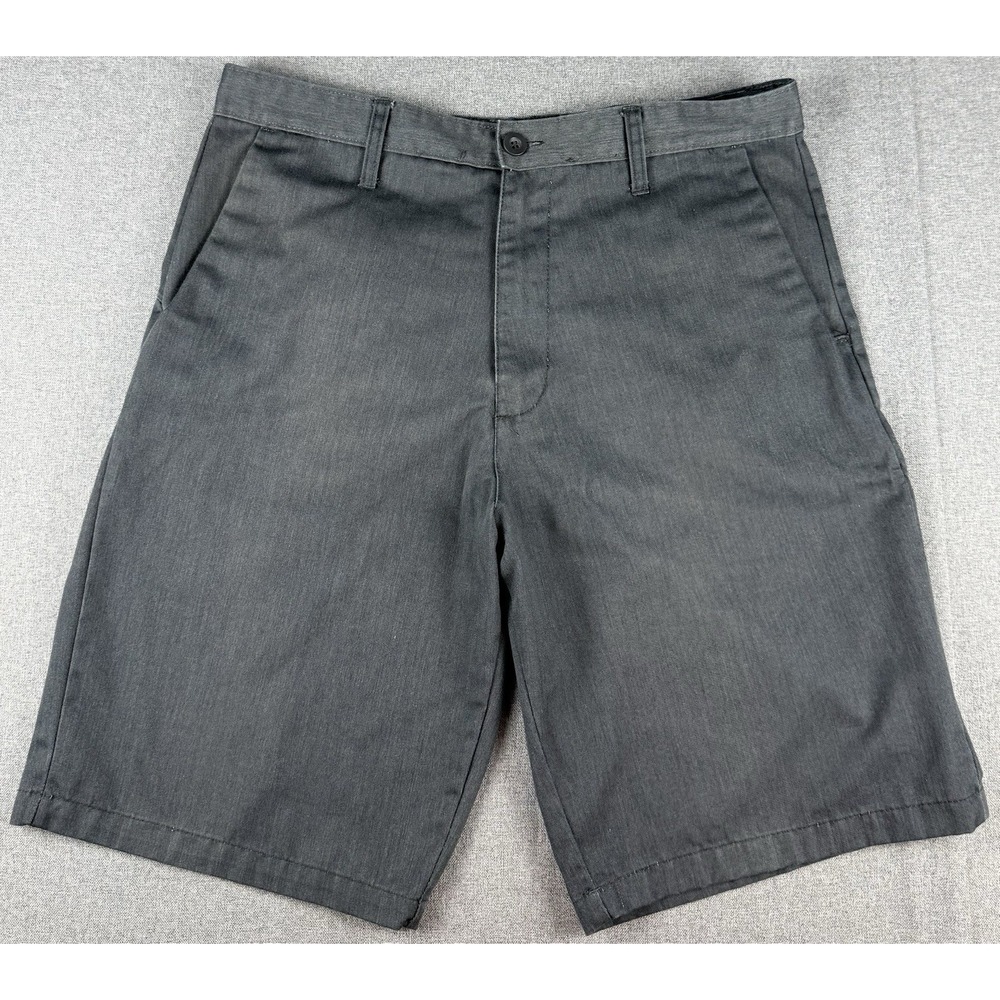 Subculture Men's Gray Casual Golf Chino Shorts Size 34 Flat Front Stretch